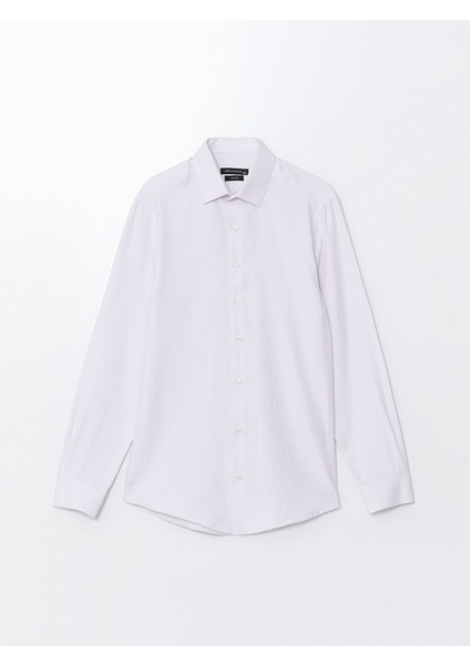 Yeni Sezon Slim Fit Uzun Kollu Armürlü Erkek Gömlek indirimleri