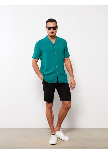 Yeni Sezon Regular Fit Kısa Kollu Poplin Erkek Gömlek modelleri