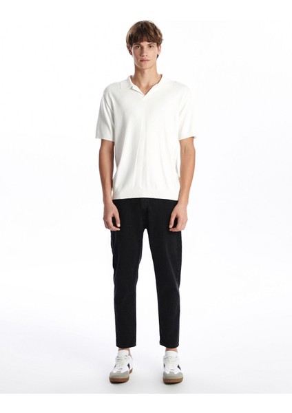 Yeni Sezon Polo Yaka Kısa Kollu Erkek Triko Kazak fiyatları