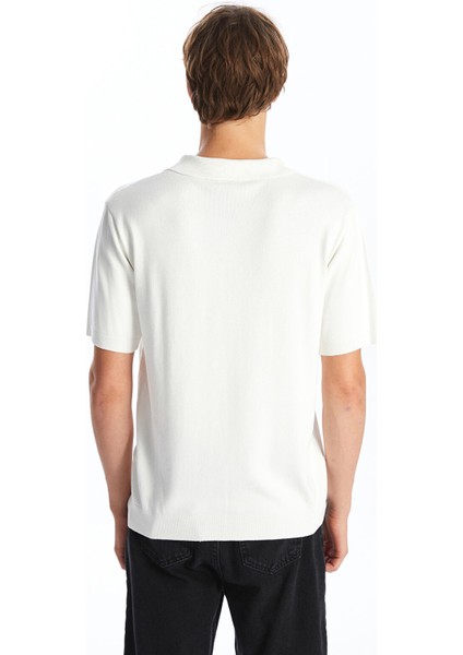 Yeni Sezon Polo Yaka Kısa Kollu Erkek Triko Kazak fırsatları