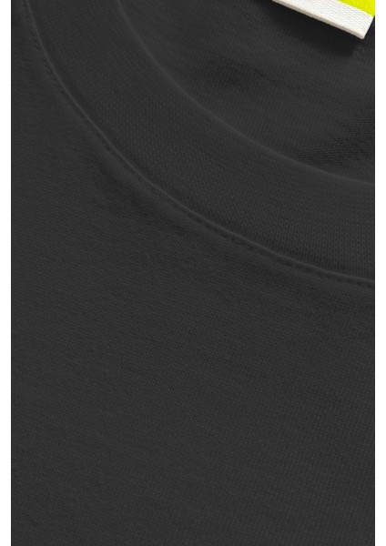 Erkek Premium Kalite Yoğun Dokulu Pamuklu T-Shirt Siyah M101-R0220-02 fırsatları