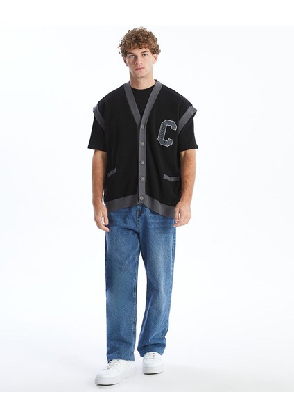 Yeni Sezon Rahat Kalıp V Yaka Erkek Triko Yelek fiyatları