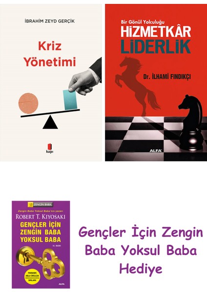 Kriz Yönetimi + Hizmetkar Liderlik (Cep Boy)