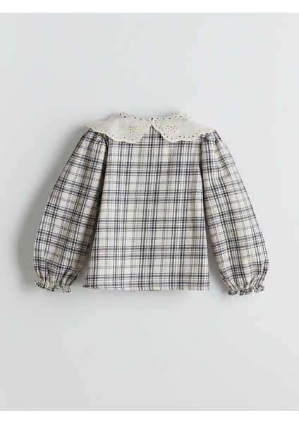 Yeni Sezon Bebe Yaka Ekose Kız Çocuk Gömlek fiyatları