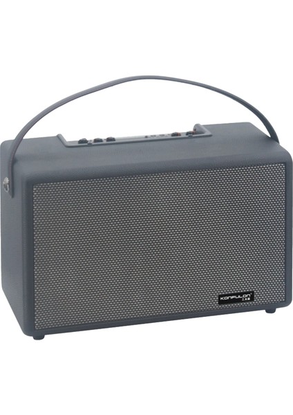 Nrtmsa Konfulon F32 2X50W Sürücülü 2 Adet Mikrofonlu Bt 5.2 Kablosuz Hoparlör - Siyah