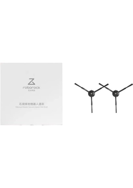 S8 Max V Ultra Robot Süpürge Uyumlu 2'li Yan Fırça Siyah Orijinal