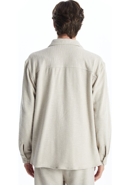 Yeni Sezon Regular Fit Uzun Kollu Erkek Gömlek Ceket fırsatları