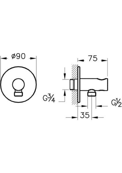 Ankastre El Duşu Çıkışı - A4262526 fiyatları
