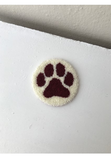 Dekoratif Bordo Pati Punch Bardak Altlığı Sunumluk