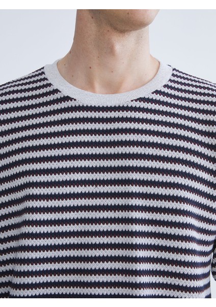 Yeni Sezon Bisiklet Yaka Çizgili Erkek Triko Kazak modelleri