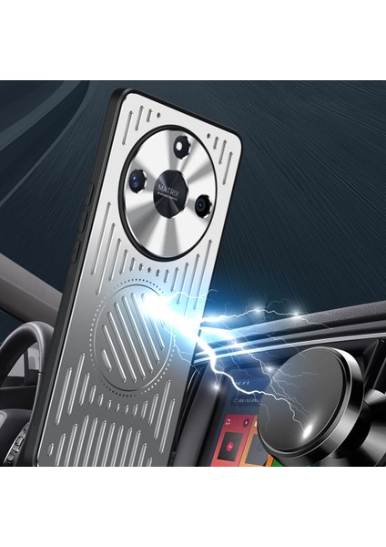Honor X40 Kılıfı, Manyetik Metal Isı Dağıtıcı Koruyucu Kılıf-Siyah (Yurt Dışından) fırsatları