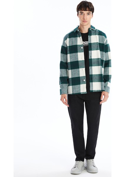 Yeni Sezon Regular Fit Uzun Kollu Ekose Erkek Oduncu Gömlek Ceket fiyatları