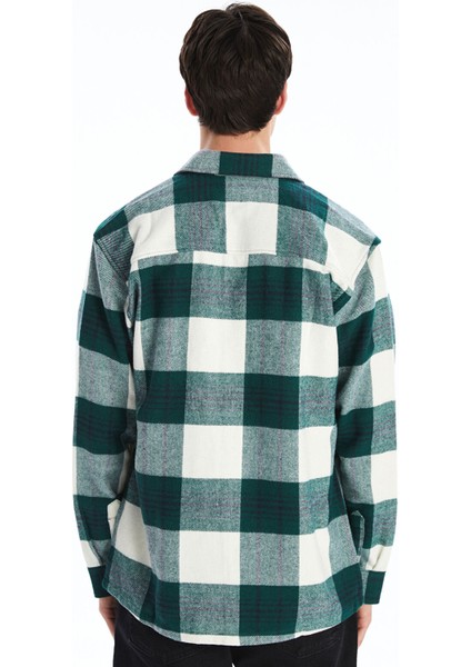 Yeni Sezon Regular Fit Uzun Kollu Ekose Erkek Oduncu Gömlek Ceket fırsatları