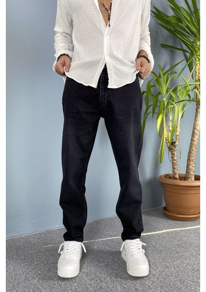 Boyfriend Taşlanmış Siyah Jean - Kot Pantolon fırsatları