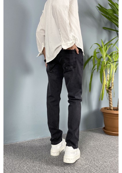 Slim Fit Siyah Taşlanmış Jean fiyatları