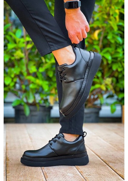 Nrtmsa Kb-X3 Kuback Siyah Cilt Siyah Taban Bağcıklı Günlük Erkek Ayakkabı (Numara: 40) modelleri