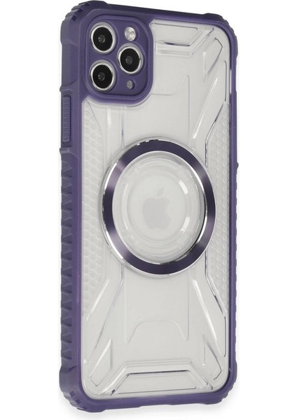 Iphone 11 Pro Max Kılıf Prag Magneticsafe Kapak - Derin Mor