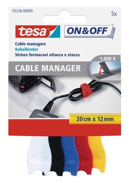 Kablo On & Off Organizatörü Renkli 5 Li 0.2 M 12 mm 55236-00000-01