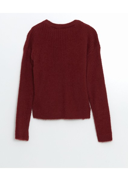 Yeni Sezon Bisiklet Yaka Kız Çocuk Triko Kazak modelleri