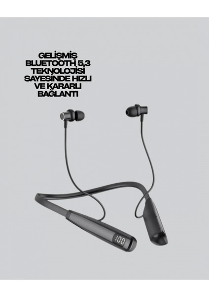 Y12 Bluetooth Boyun Bantlı Kulaklık – 100 Saat Pil, Bluetooth 5.3, Dokunmatik Kontrol indirimleri