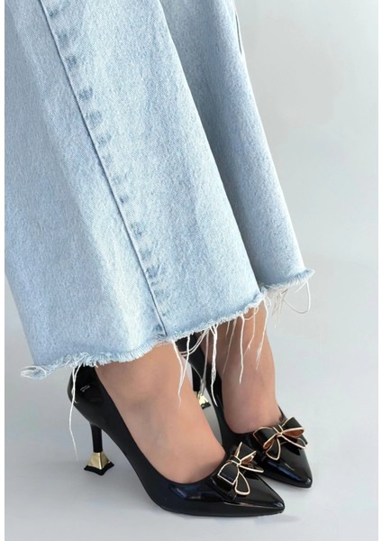 Bosel Coby Siyah Rugan Topuklu Ayakkabı fiyatları