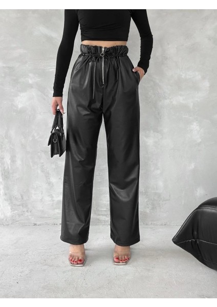 Lvsqvr Kendinden Ince Kemerli Deri Pantolon Siyah T1178 (Beden: Xl) modelleri