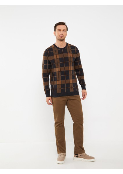 Yeni Sezon Bisiklet Yaka Uzun Kollu Ekose Erkek Triko Kazak modelleri