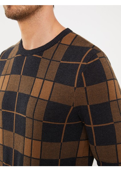 Yeni Sezon Bisiklet Yaka Uzun Kollu Ekose Erkek Triko Kazak fırsatları