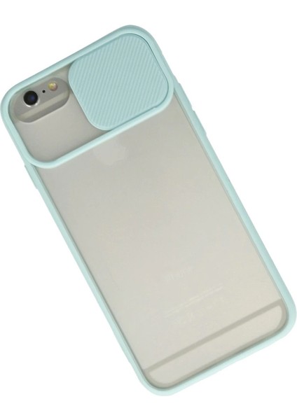 Iphone 6 Kılıf Palm Buzlu Kamera Sürgülü Silikon - Turkuaz fiyatları
