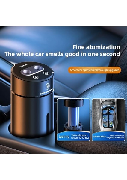 Akıllı Araba Hava Spreyi, Aromaterapi Koku Difüzörleri Yağlar Nemlendirici, Ultrasonik Atomizer, Ayarlanabilir Konsantrasyon, Otomatik Açma/kapama, Dahili Pil modelleri