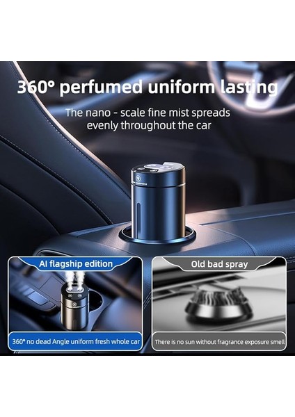Akıllı Araba Hava Spreyi, Aromaterapi Koku Difüzörleri Yağlar Nemlendirici, Ultrasonik Atomizer, Ayarlanabilir Konsantrasyon, Otomatik Açma/kapama, Dahili Pil fırsatları