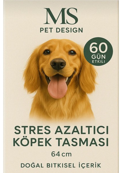 Kopek Sakinlestirici Etkili Boyun Tasmasi 60 Gün Etkili-64 cm