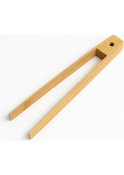 Bambu Mangal ve Servis Maşası – 30X5X2 cm | Delikli Sap Askı Aparatlı | Isıya Dayanıklı Doğal Maşa modelleri