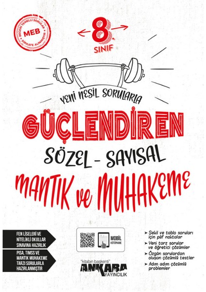 Nartest ve Ankara 8.sınıf (Lgs) Paragraf ve Güçlendiren Mantık ve Muhakeme + 1 Lgs Deneme Hediyeli modelleri