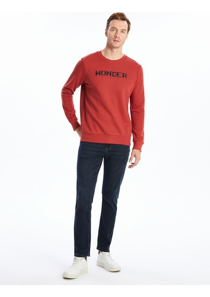 Yeni Sezon Bisiklet Yaka Baskılı Erkek Kalın Sweatshirt fiyatları