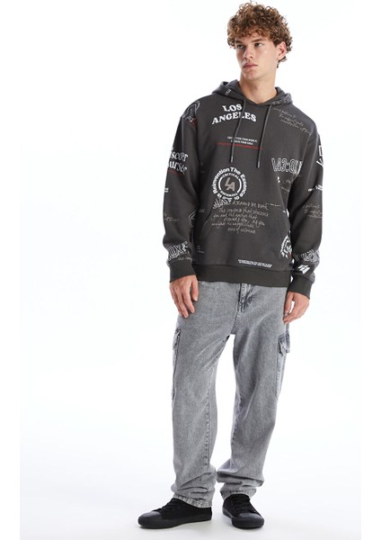 Yeni Sezon Uzun Kollu Baskılı Erkek Kalın Hoodie fiyatları