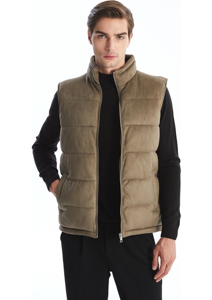 Yeni Sezon Slim Fit Dik Yaka Erkek Şişme Yelek