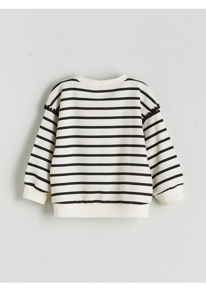 Yeni Sezon Bisiklet Yaka Minnie Mouse Baskılı Kız Çocuk Sweatshirt fiyatları