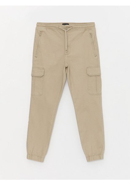 Yeni Sezon Slim Fit Gabardin Erkek Kargo Pantolon
