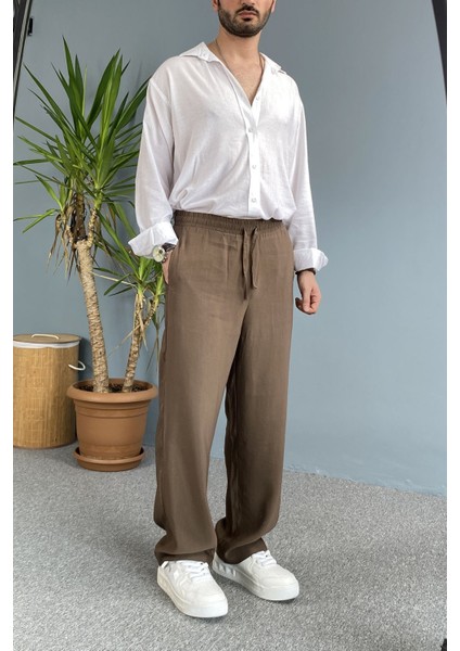 %100 Pamuk Dokulu Keten Oversize Uzun Kol Beyaz Gömlek modelleri