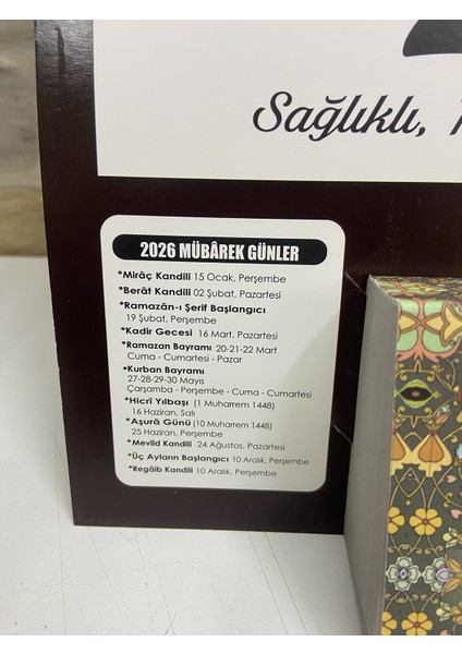 Ömür Takvim Atatürk Imzalı 4.bölge 2026 Kartonlu Yapraklı Duvar Takvimi