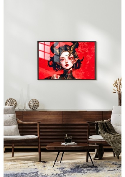 Anime Demon Çerçeveli Metal Poster Tablo fiyatları