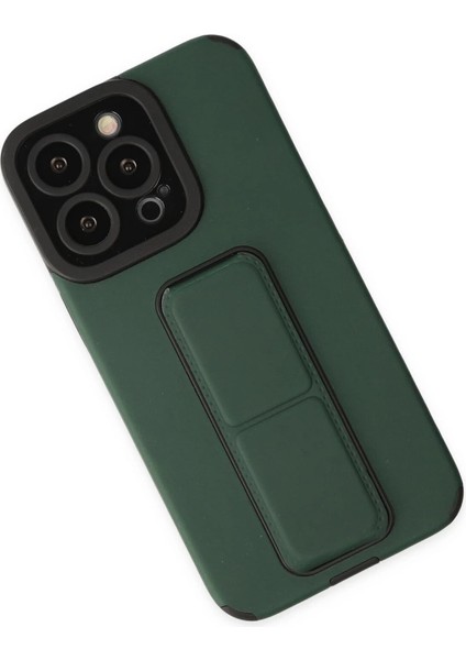 Iphone 13 Pro Max Kılıf Mega Standlı Silikon - Yeşil fiyatları
