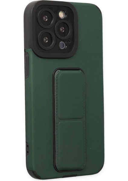 Iphone 13 Pro Max Kılıf Mega Standlı Silikon - Yeşil indirimleri