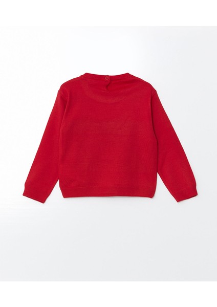 Yeni Sezon Bisiklet Yaka Minnie Mouse Baskılı Kız Bebek Triko Kazak fiyatları