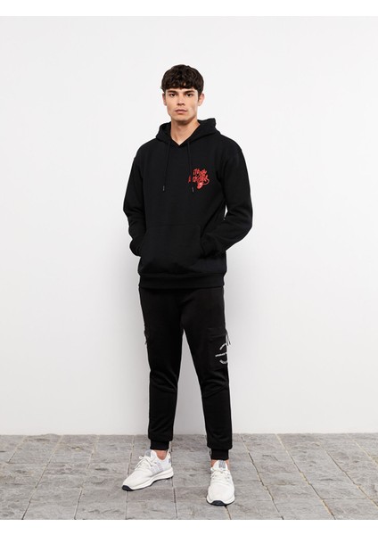 Yeni Sezon Uzun Kollu Baskılı Erkek Kalın Hoodie modelleri