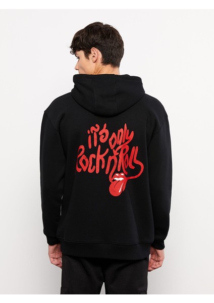 Yeni Sezon Uzun Kollu Baskılı Erkek Kalın Hoodie indirimleri