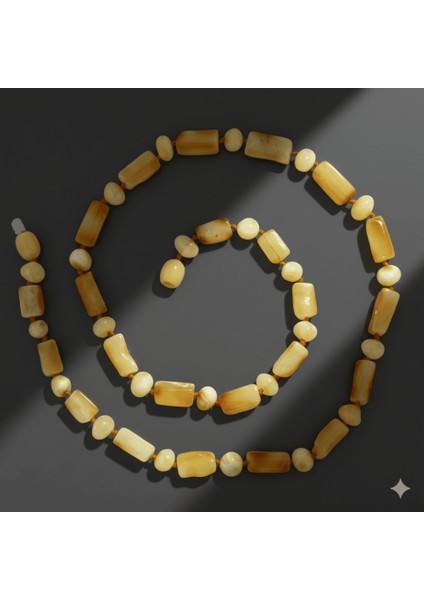 Doğal Form Bal Beyaz Renkli Hakiki Damla Kehribar Kadın Kolye fırsatları