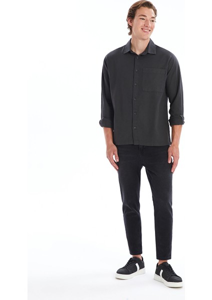 Yeni Sezon Regular Fit Uzun Kollu Poplin Erkek Gömlek fiyatları