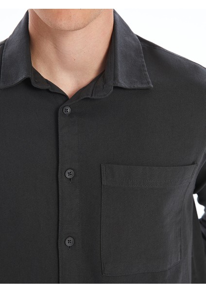 Yeni Sezon Regular Fit Uzun Kollu Poplin Erkek Gömlek modelleri